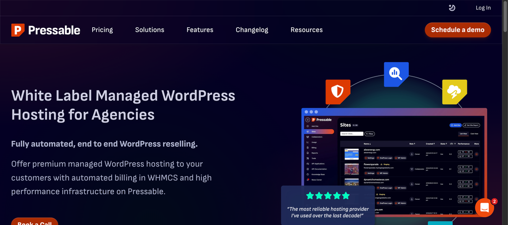Pressable WordPress hosting