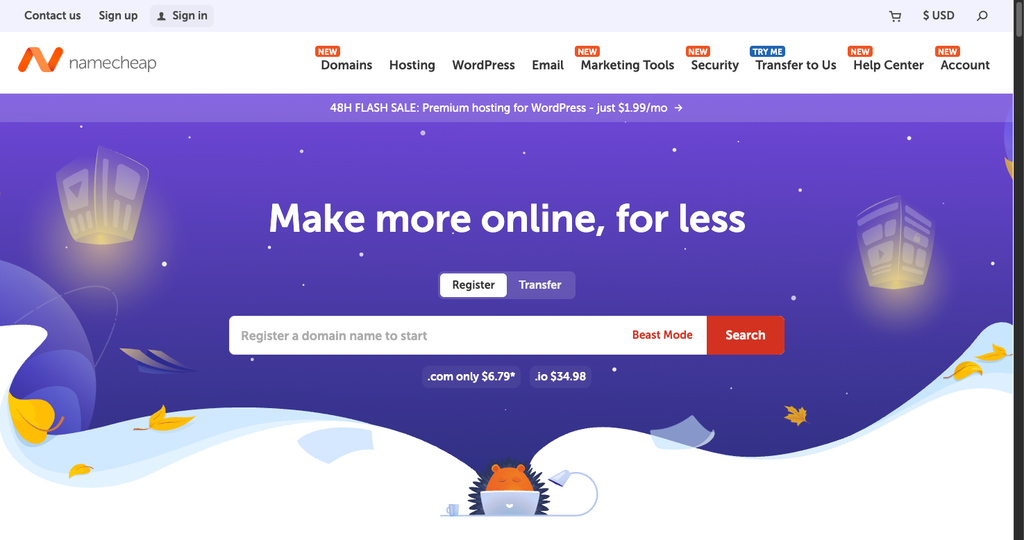 namecheap domain registrar