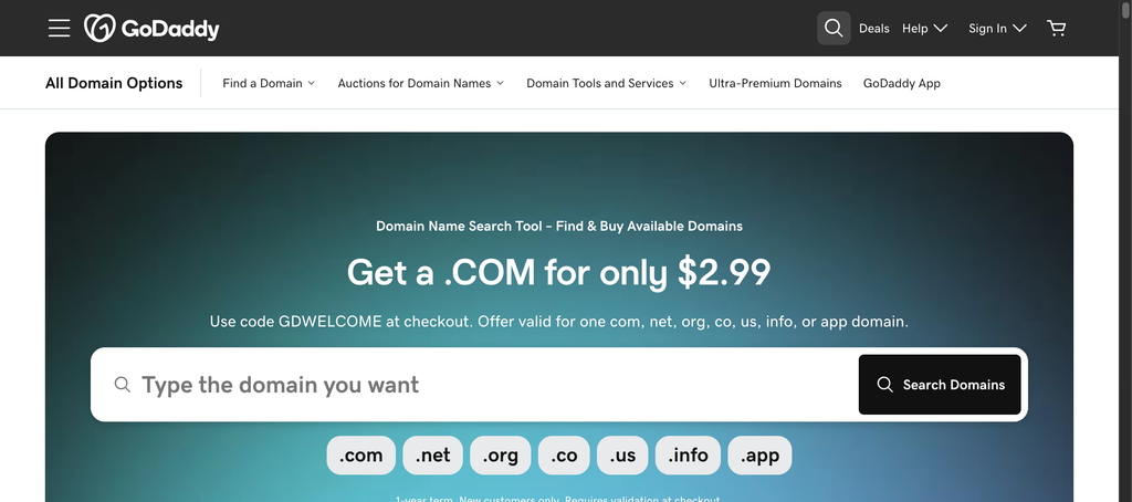 godaddy domain registrar