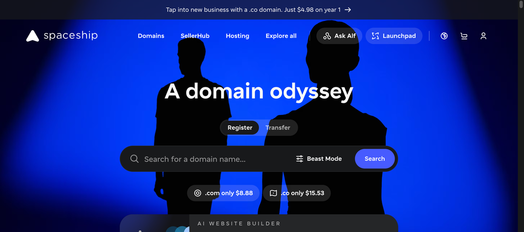 spaceship domain registrar