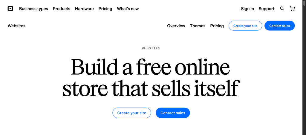 square onlilne ecommerce platform