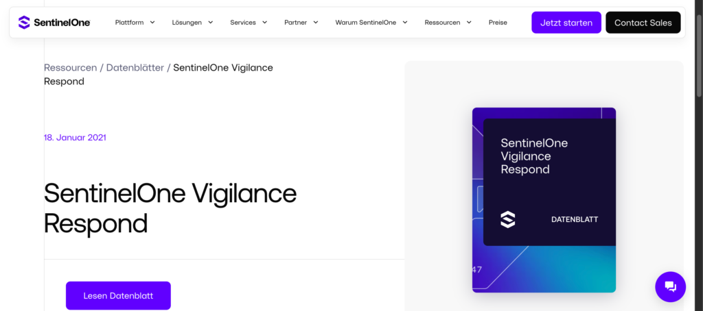 SentinelOne Vigilance Respond MDR