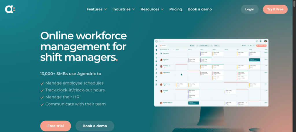 agendrix employee scheduling app