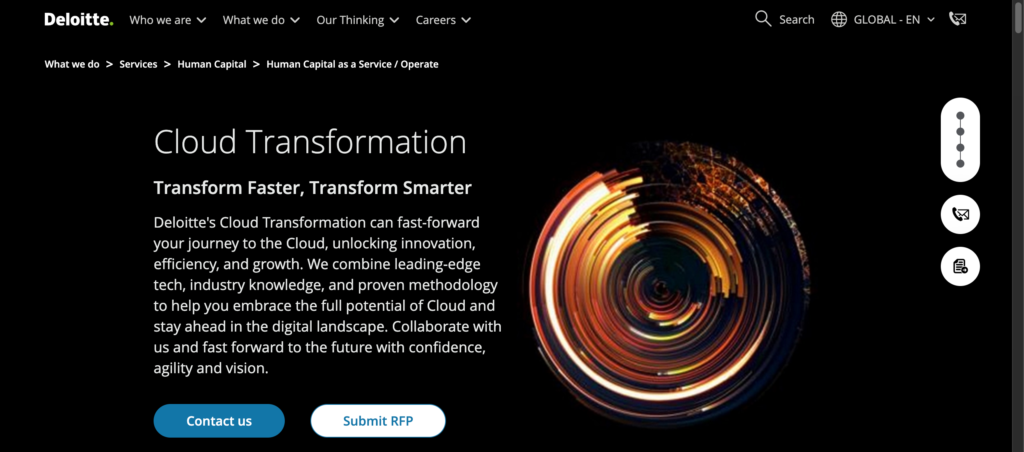 deloitte cloud transformation services